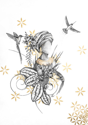 La Demoiselle aux Colibris