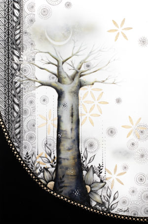 Baobab sous la lune